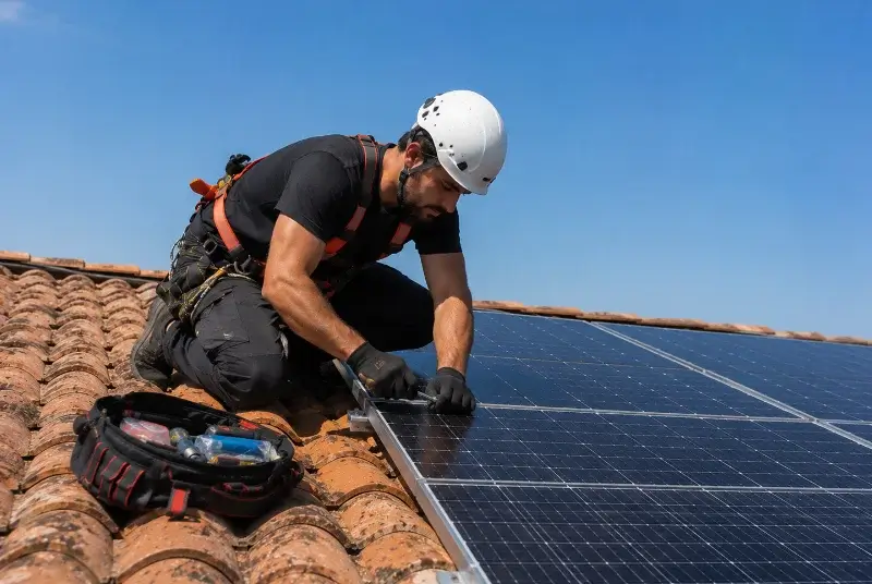 Maintenance et monitoring de panneaux solaires à Saint-Jean-de-Valériscle
