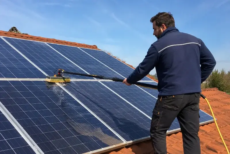 Nettoyage et entretien de panneaux solaires à Saint-Jean-de-Valériscle
